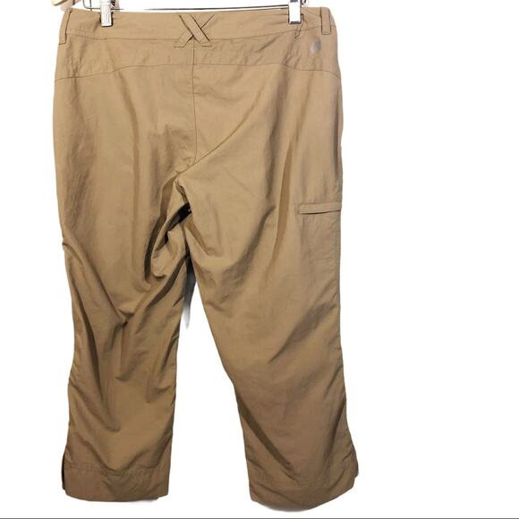 Gander Mountain Tan Nylon Hiking Cropped Pants 8 - Picture 2 of 7